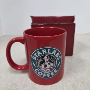 Red STARLABS COFFEE Porcelain Mug From DC Comics The Flash